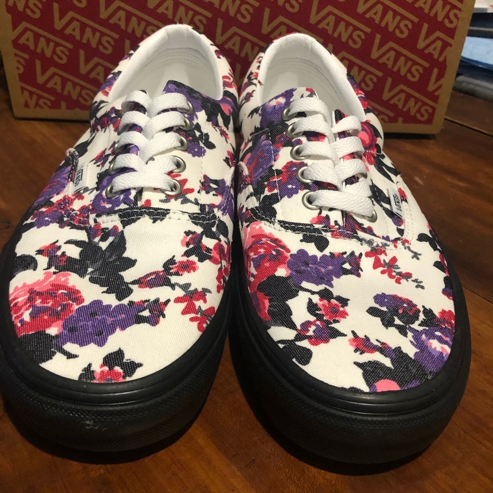 VANS ERA FLORALS white/black
